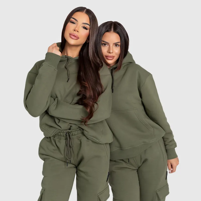 Női oversize szett Iron Aesthetics Cargo, zöld-9