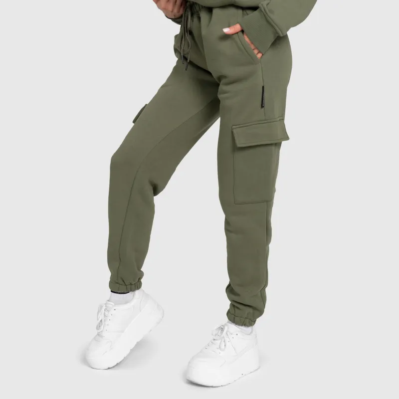 Női oversize szett Iron Aesthetics Cargo, zöld-26