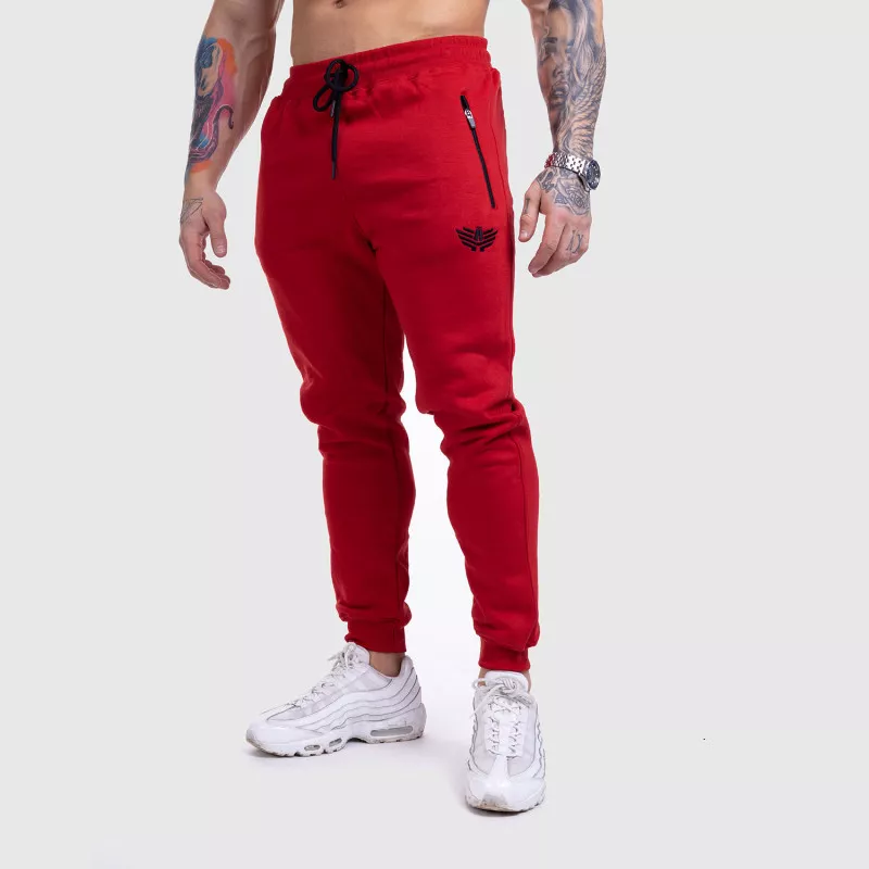 Jogger melegítőnadrág Iron Aesthetics Round, piros-4