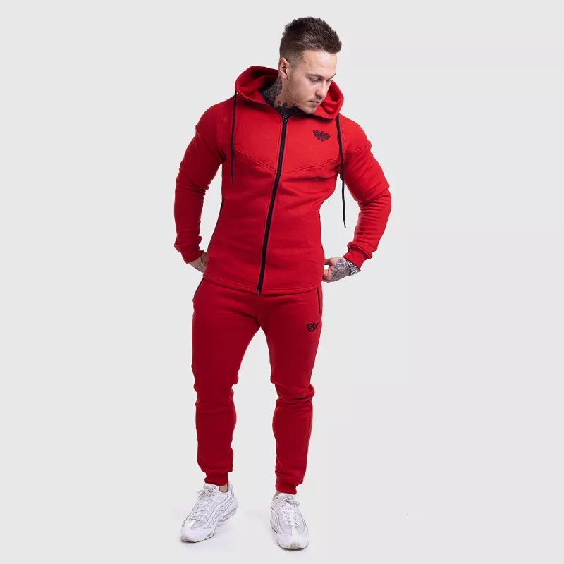 Jogger melegítőnadrág Iron Aesthetics Round, piros-5