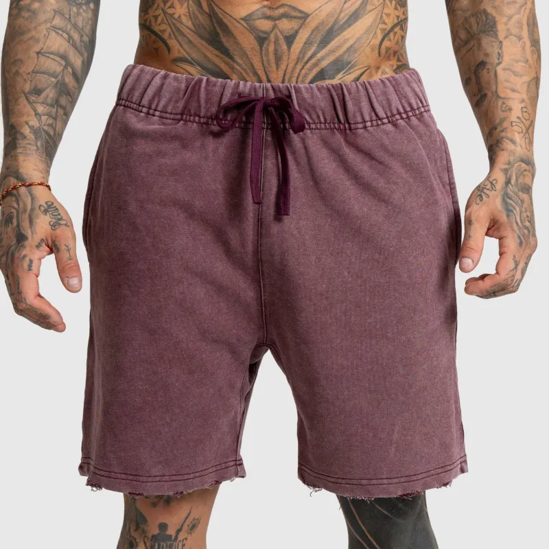 Férfi szett Iron Aesthetics X Washed, burgundy-14