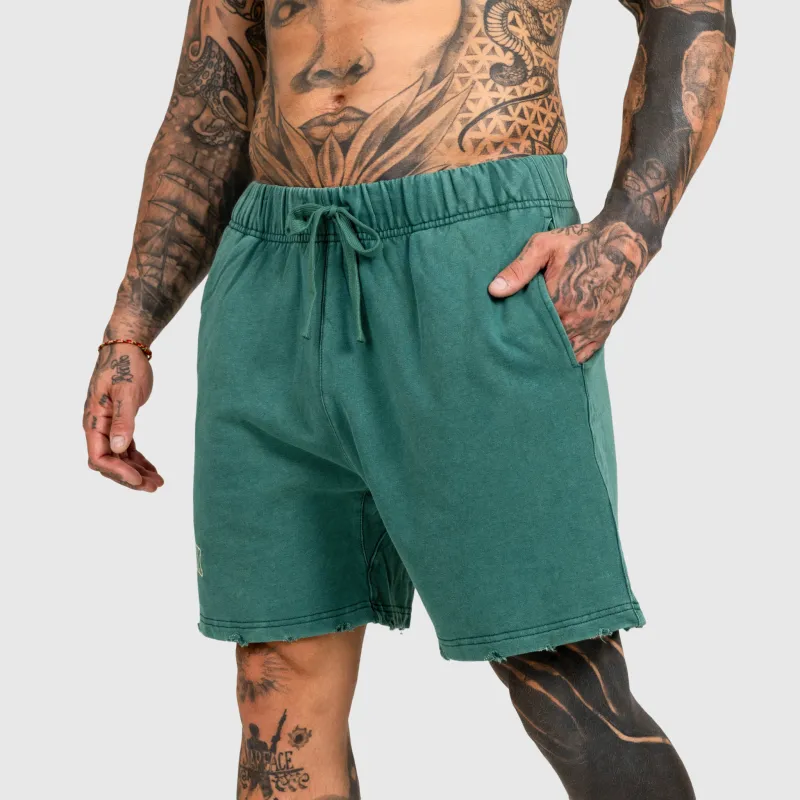 Férfi rövidnadrág Iron Aesthetics ASTHX, washed green-5