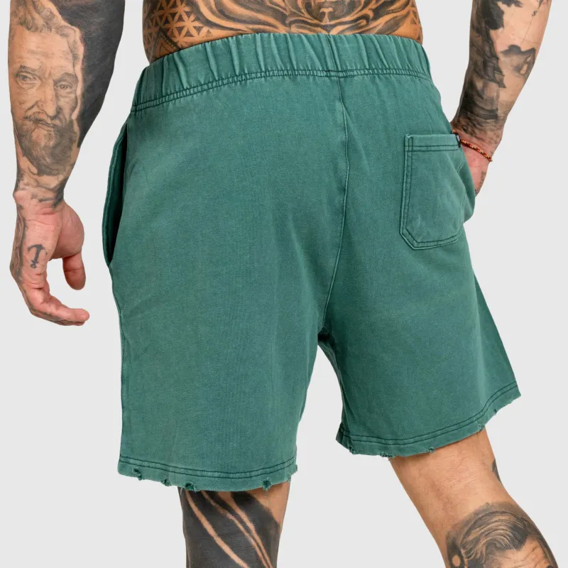 Férfi rövidnadrág Iron Aesthetics ASTHX, washed green-6