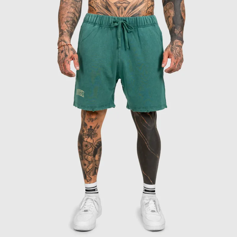 Férfi rövidnadrág Iron Aesthetics ASTHX, washed green-7