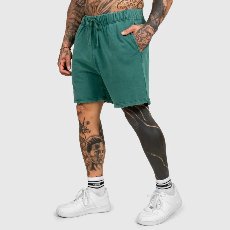 Férfi rövidnadrág Iron Aesthetics ASTHX, washed green-8