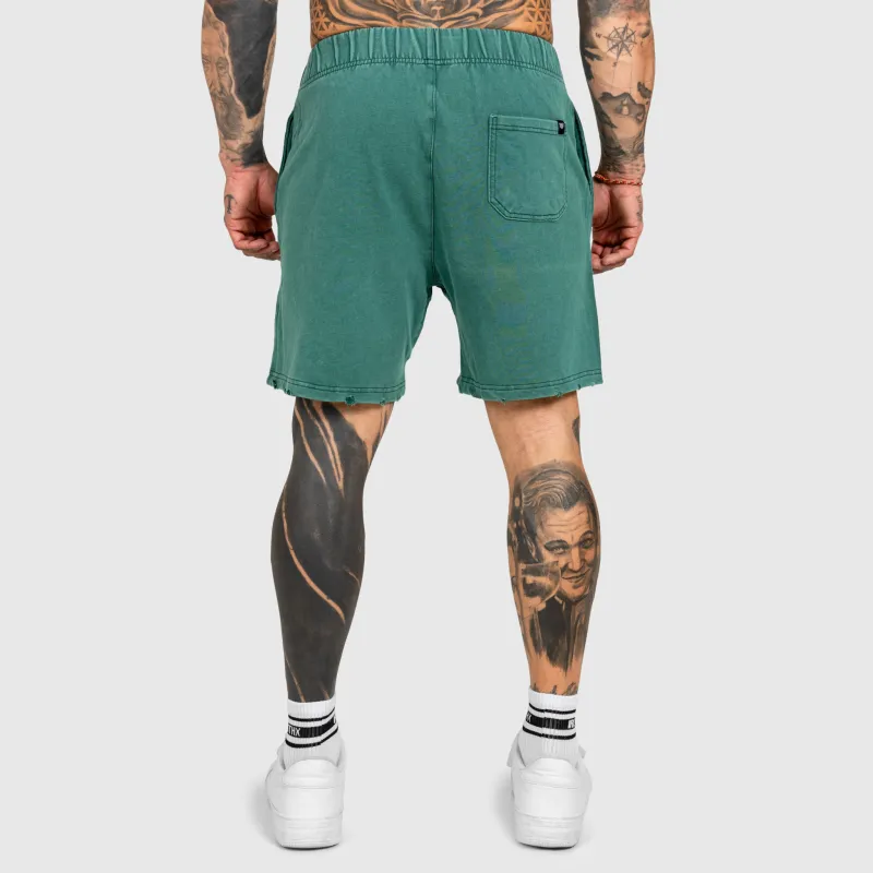 Férfi rövidnadrág Iron Aesthetics ASTHX, washed green-10