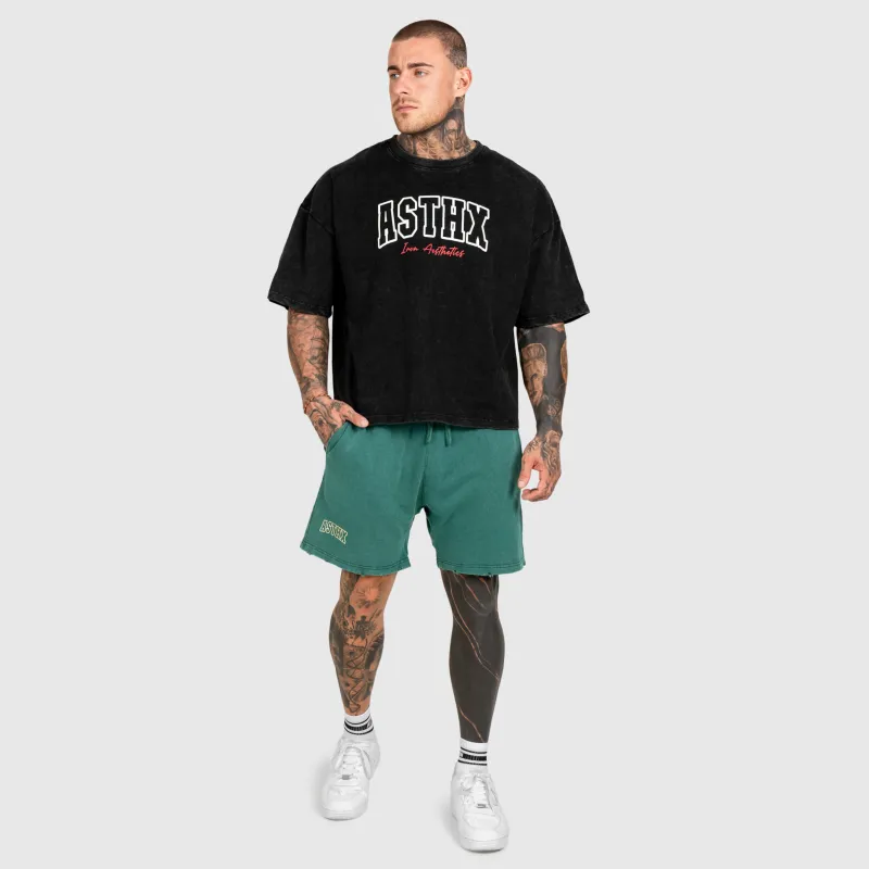 Férfi rövidnadrág Iron Aesthetics ASTHX, washed green-12