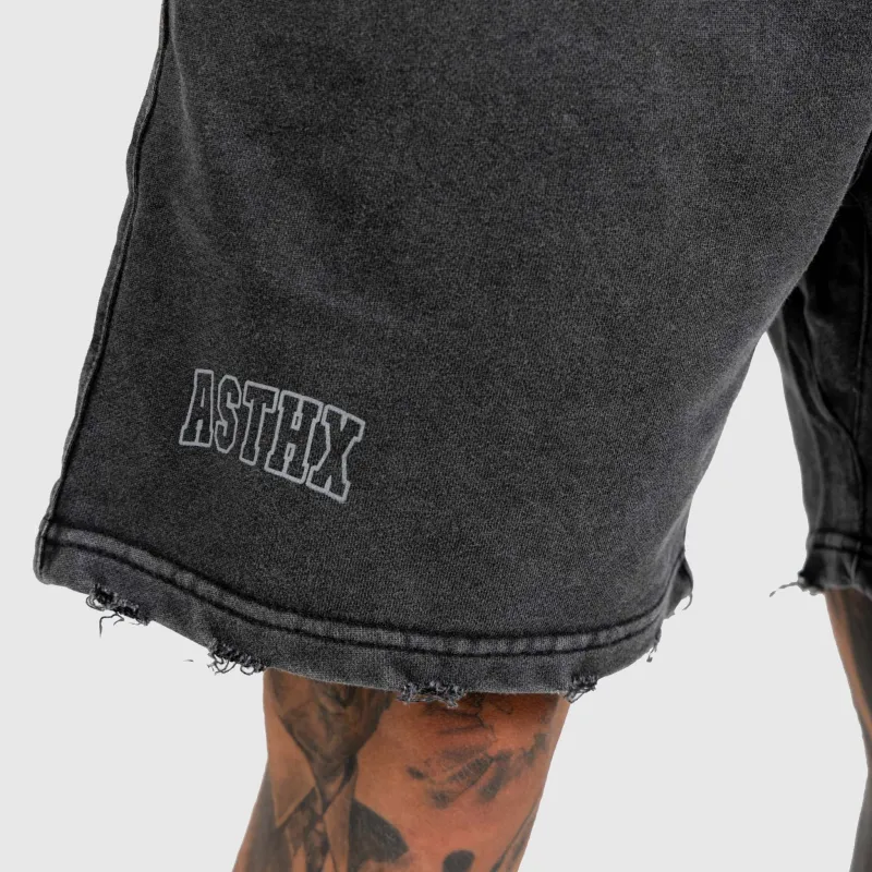 Férfi rövidnadrág Iron Aesthetics ASTHX, washed black-12