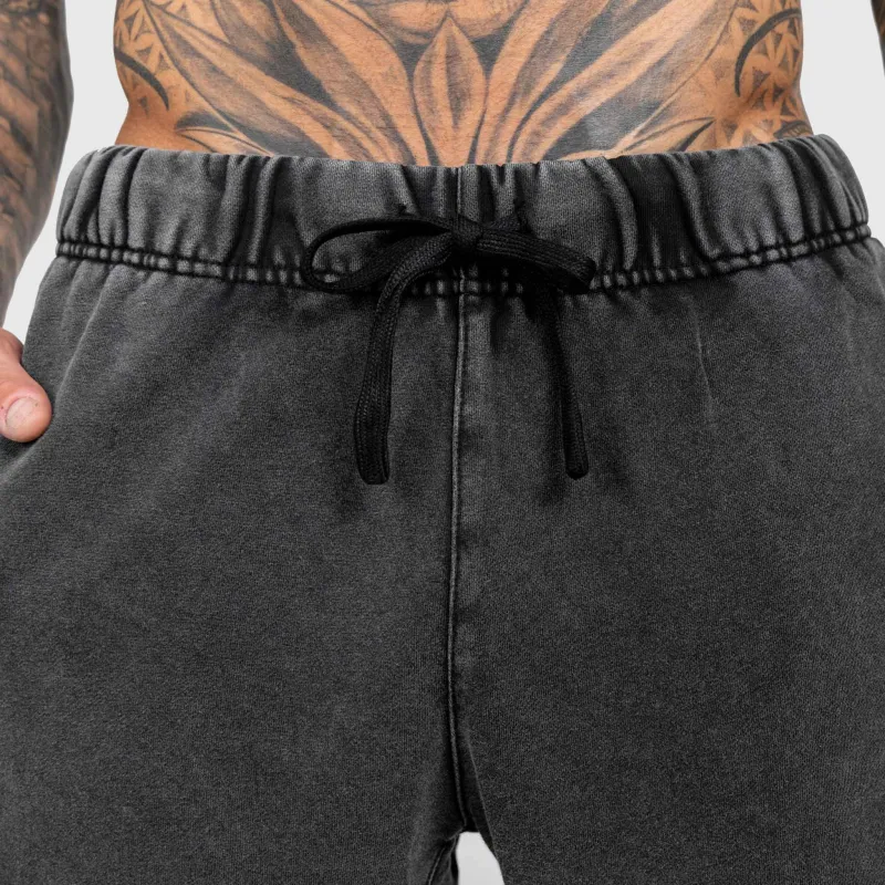 Férfi rövidnadrág Iron Aesthetics ASTHX, washed black-14