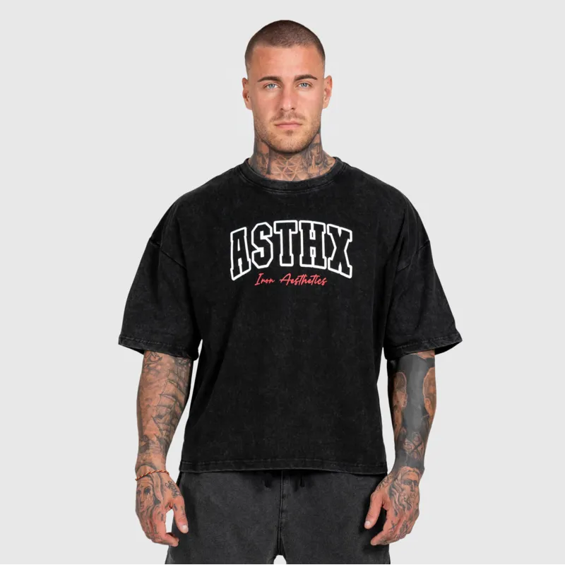 Férfi szett Iron Aesthetics ASTHX, washed black-3