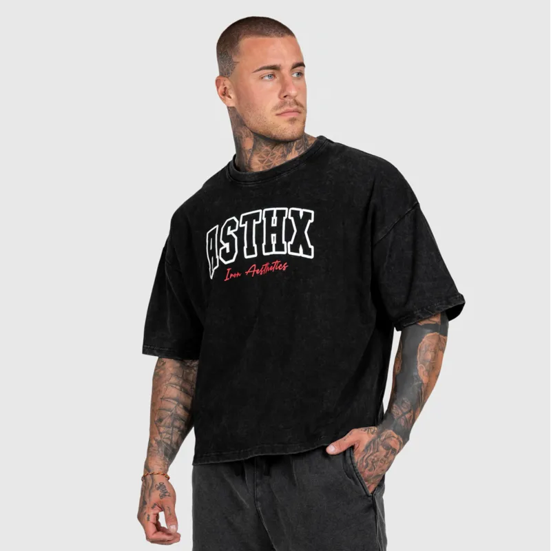 Férfi szett Iron Aesthetics ASTHX, washed black-4
