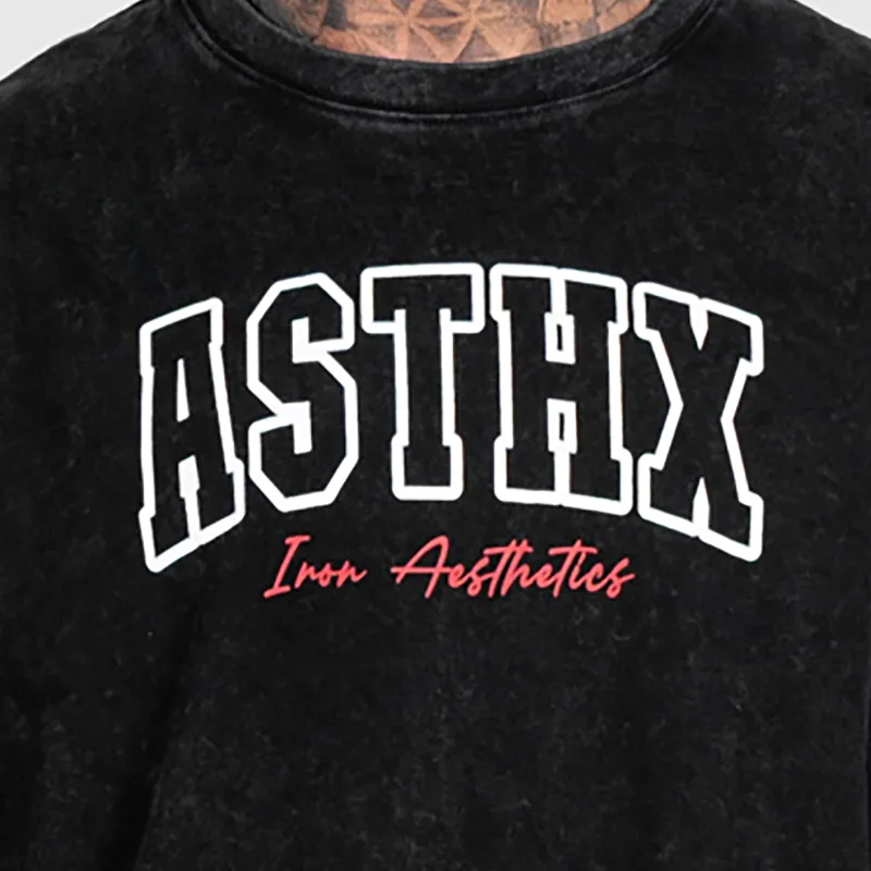 Férfi szett Iron Aesthetics ASTHX, washed black-7