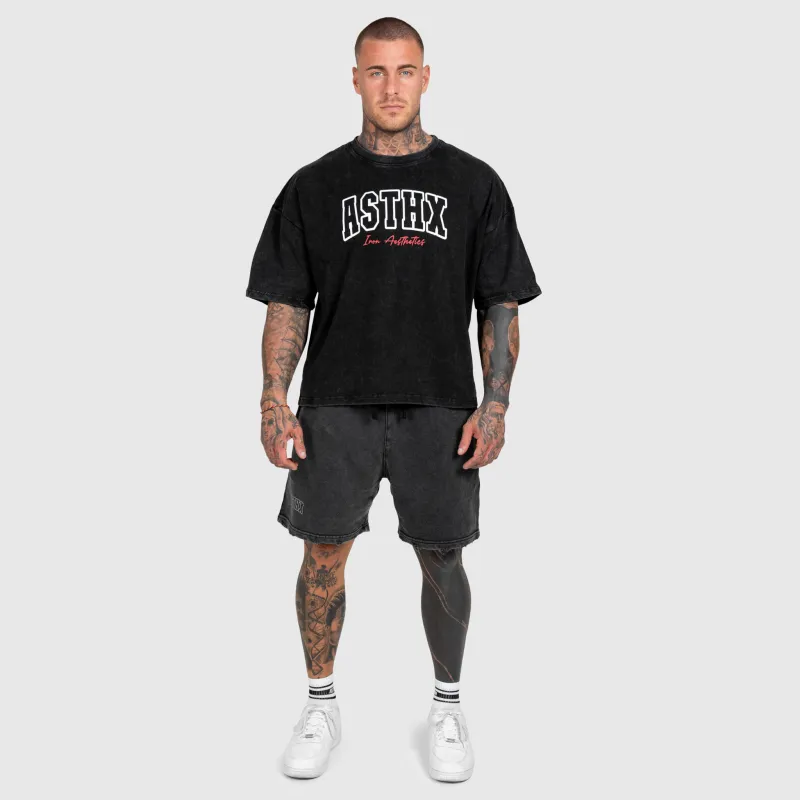 Férfi szett Iron Aesthetics ASTHX, washed black-17
