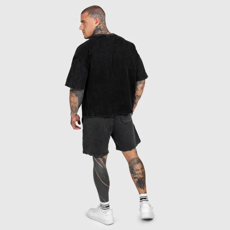 Férfi szett Iron Aesthetics ASTHX, washed black-18