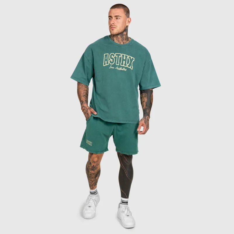 Férfi szett Iron Aesthetics ASTHX, washed green-3