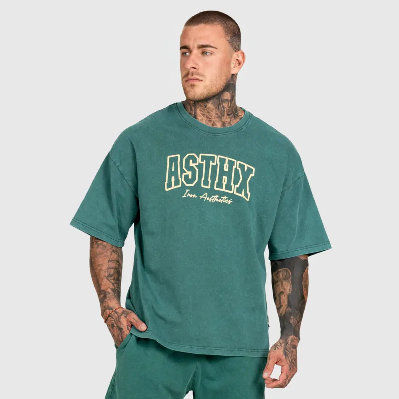 Férfi szett Iron Aesthetics ASTHX, washed green-5