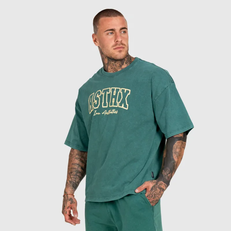 Férfi szett Iron Aesthetics ASTHX, washed green-6