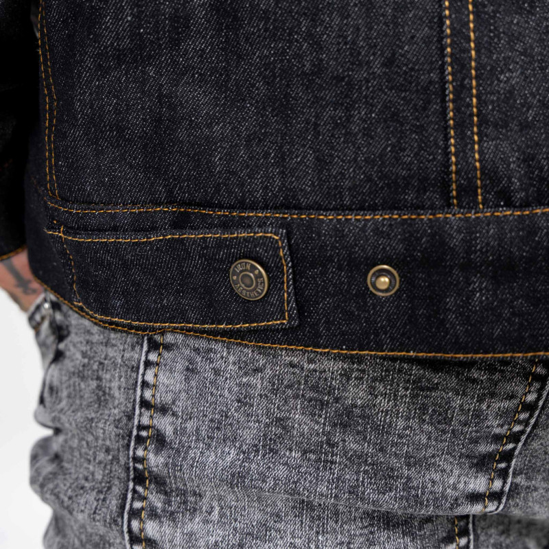 Férfi farmerkabát Iron Aesthetics Sherpa, fekete · záber 12