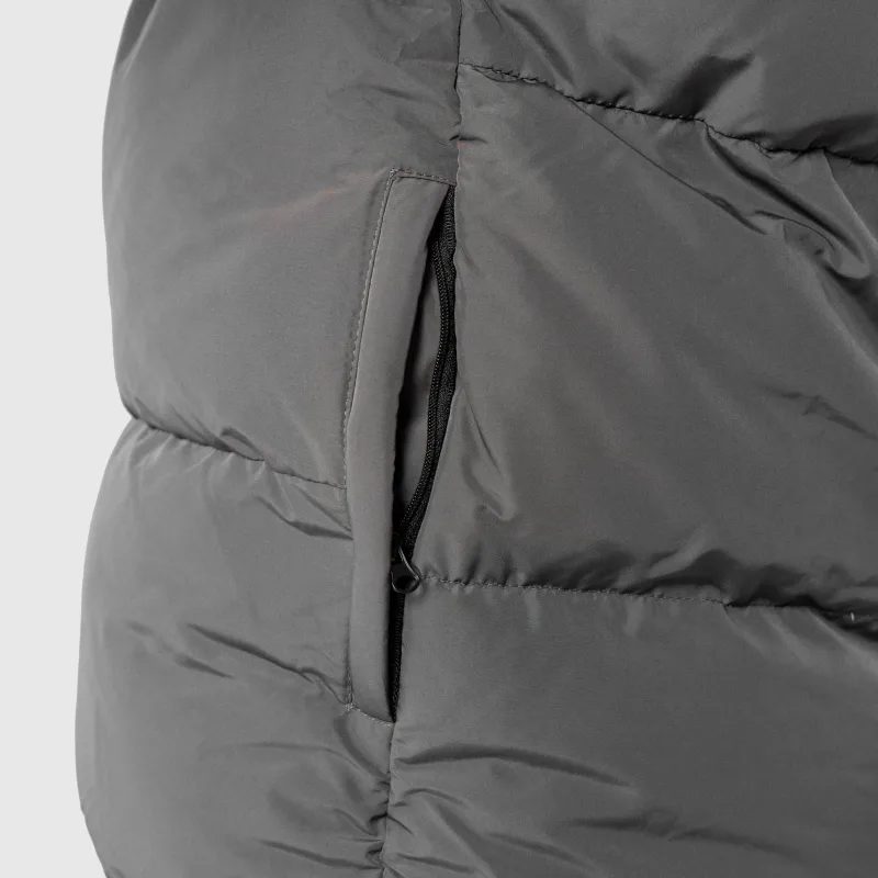 Férfi dzseki Iron Aesthetics Block Puffer, black/grey-10