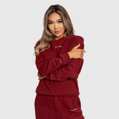 Női melegítőszett Iron Aesthetics Lift & Glow, brick red