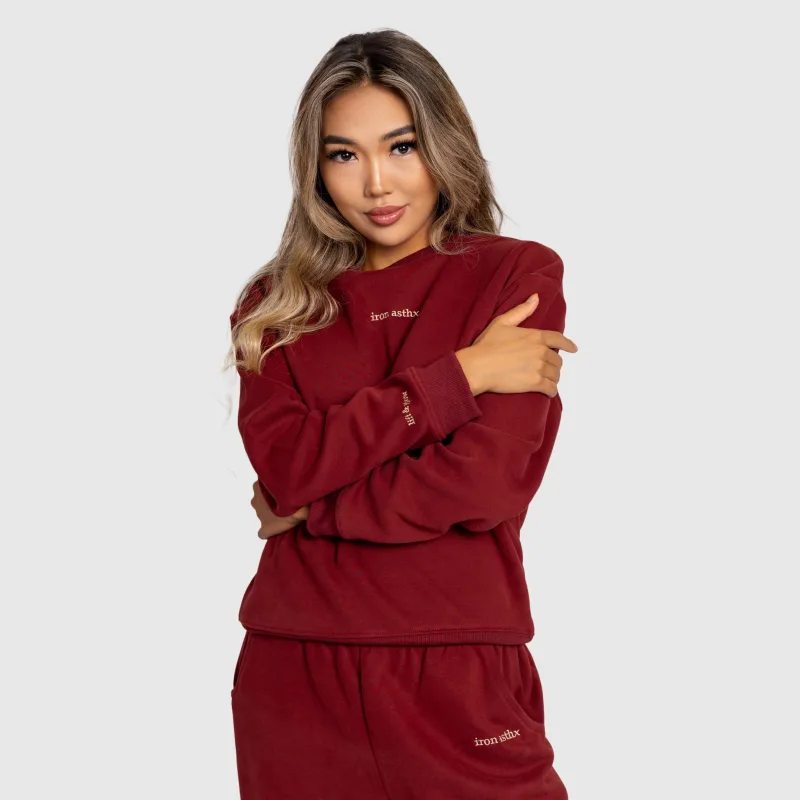 Női melegítőszett Iron Aesthetics Lift & Glow, brick red-2