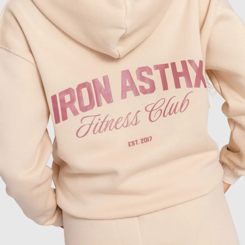 Női melegítőszett Iron Aesthetics Fitness Club, bézs-6