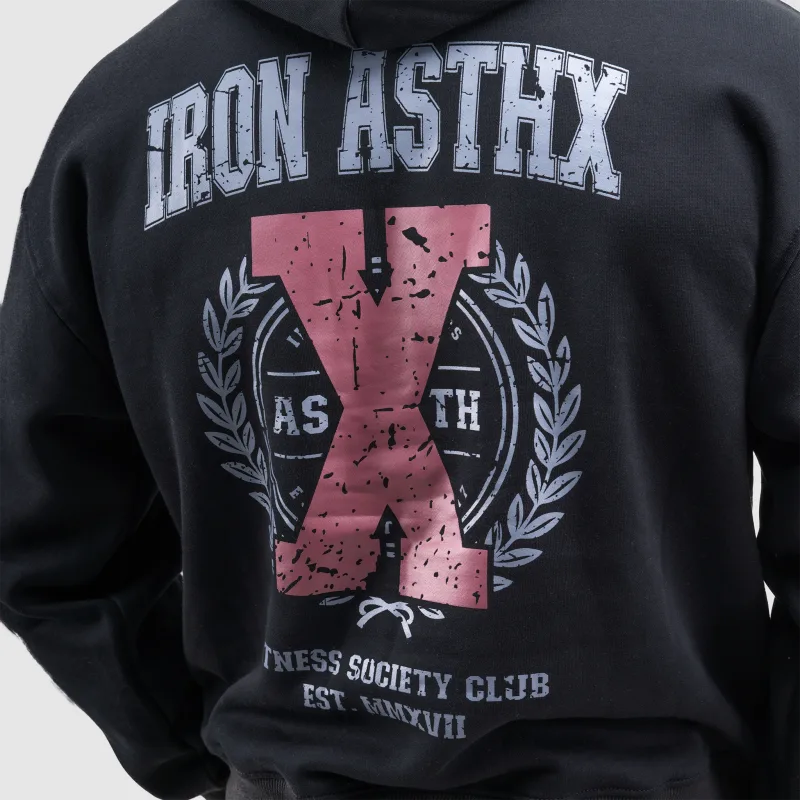 Férfi pulóver Iron Aesthetics X-Society, fekete-10