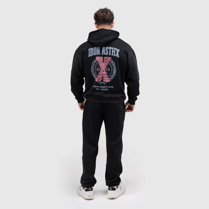 Férfi melegítőnadrág Iron Aesthetics X-Society, fekete-11