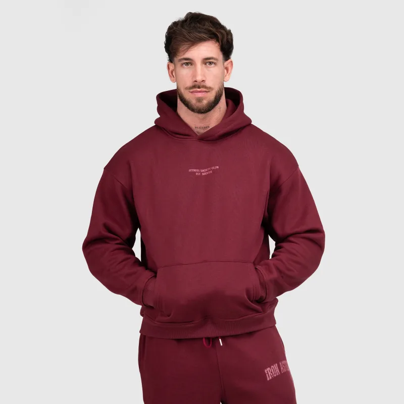 Férfi melegítőszett Iron Aesthetics X-Society, bordó-7