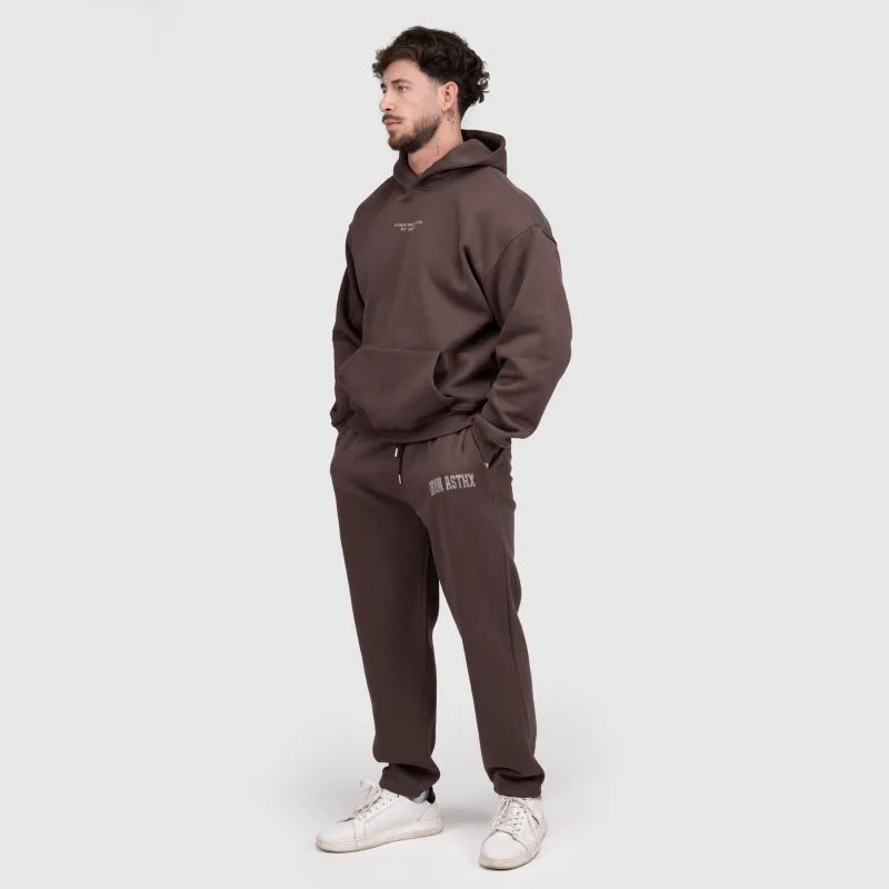 Férfi melegítőnadrág Iron Aesthetics X-Society, barna-10