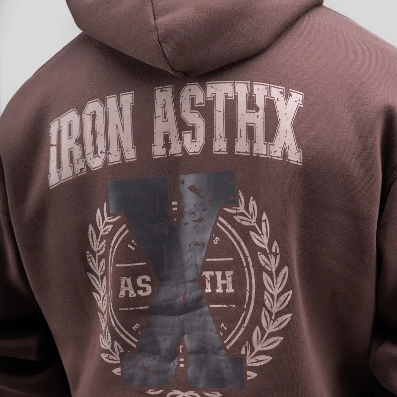 Férfi melegítőszett Iron Aesthetics X-Society, barna-10