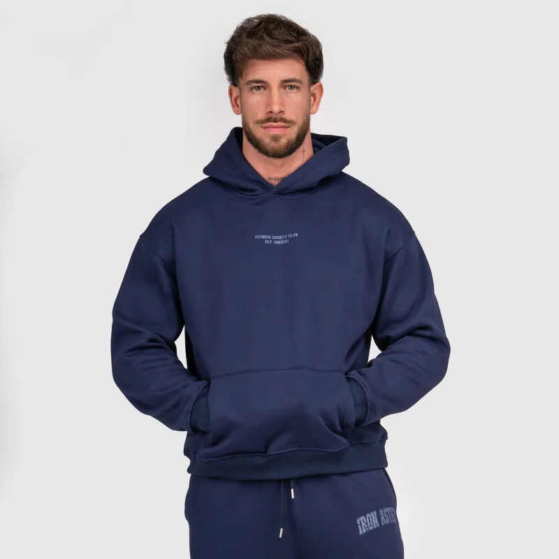 Férfi pulóver Iron Aesthetics X-Society, navy-3