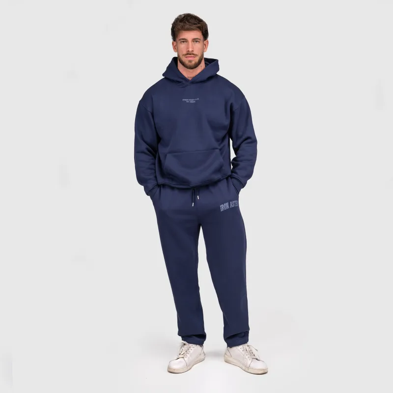Férfi pulóver Iron Aesthetics X-Society, navy-9