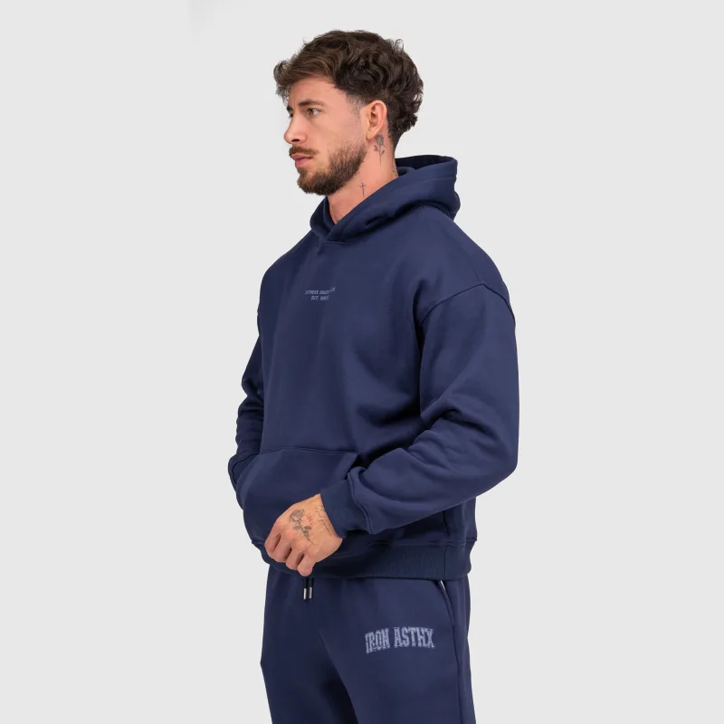 Férfi melegítőszett Iron Aesthetics X-Society, navy-6