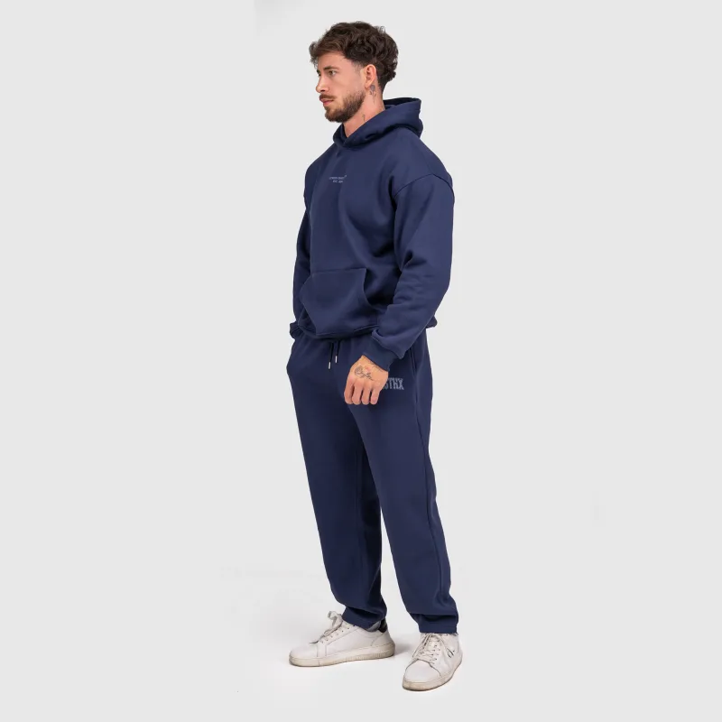 Férfi melegítőszett Iron Aesthetics X-Society, navy-3