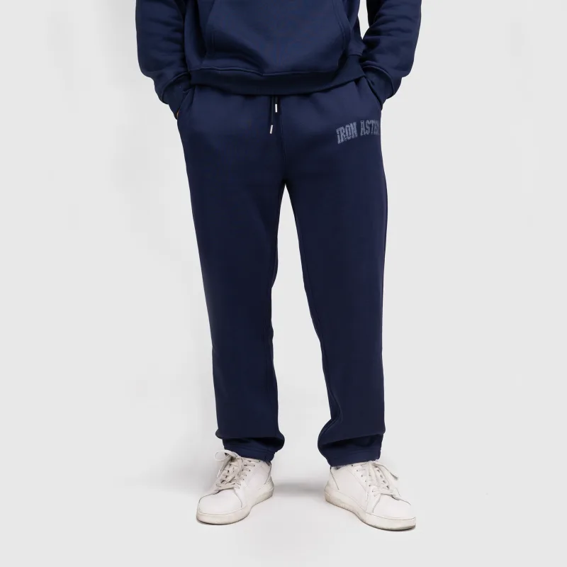 Férfi melegítőnadrág Iron Aesthetics X-Society, navy-1