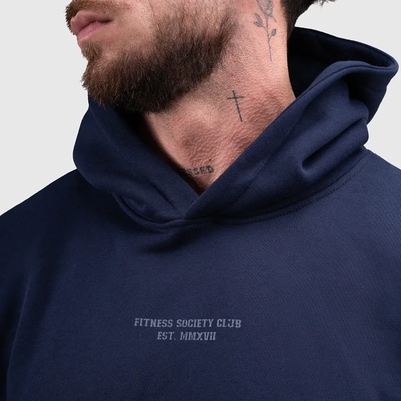 Férfi pulóver Iron Aesthetics X-Society, navy-5