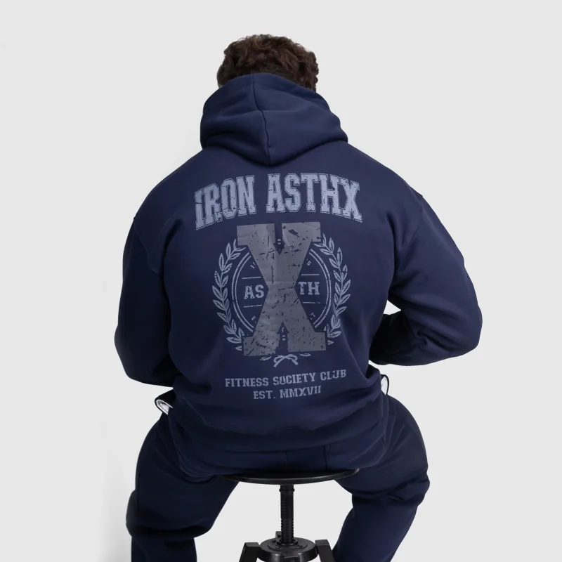 Férfi pulóver Iron Aesthetics X-Society, navy-8