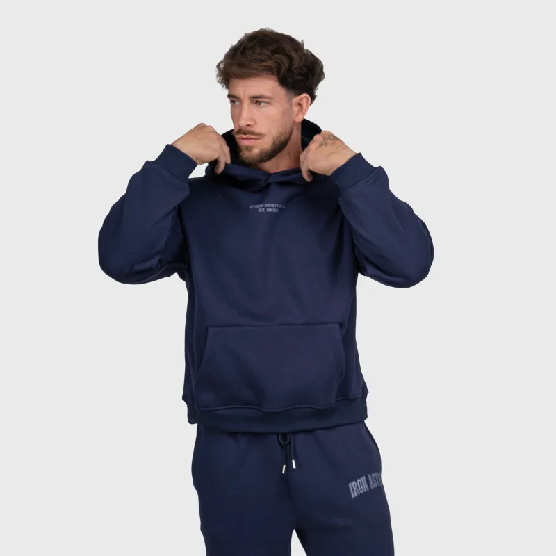 Férfi melegítőszett Iron Aesthetics X-Society, navy-5