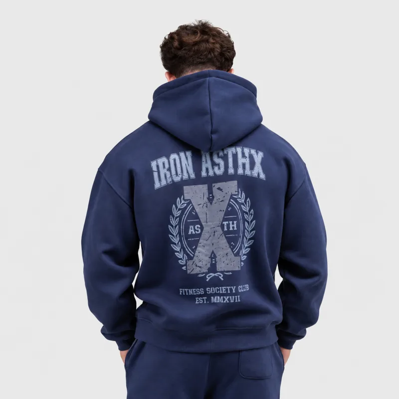 Férfi pulóver Iron Aesthetics X-Society, navy-1