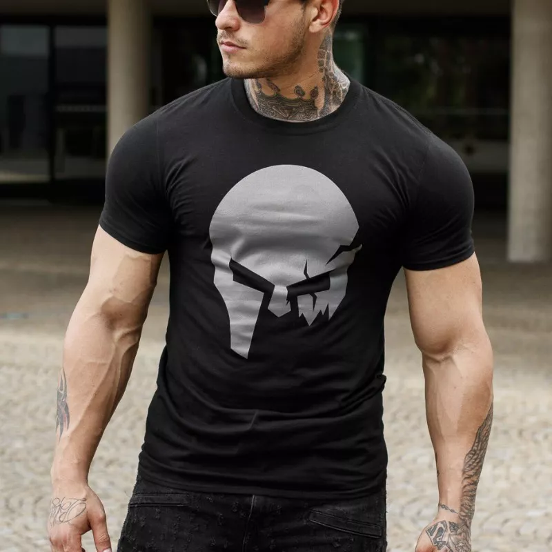 Ultrasoft póló Iron Aesthetics Skull, B&G-3