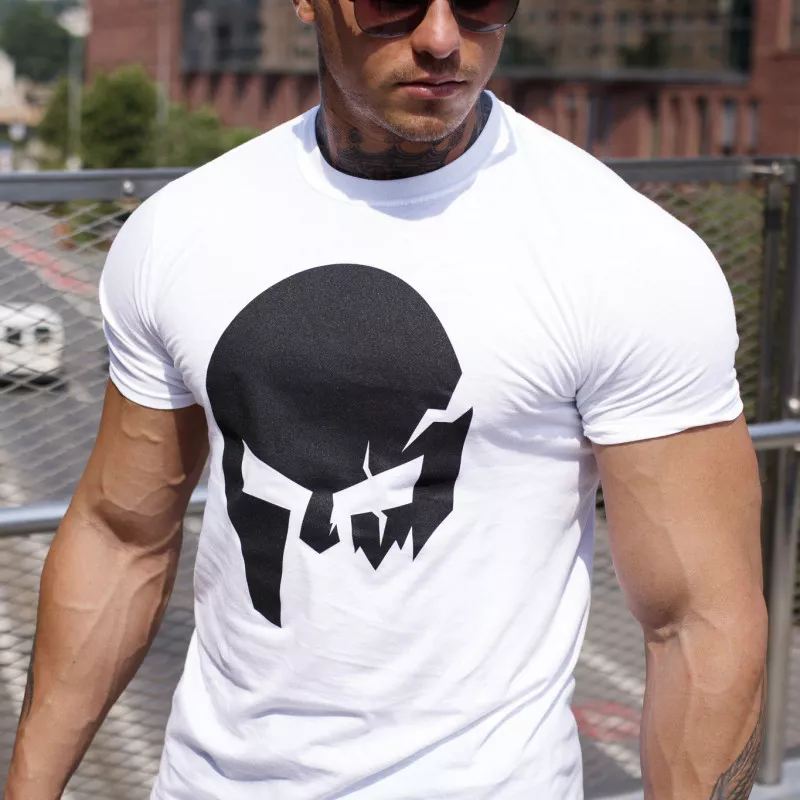 Ultrasoft póló Iron Aesthetics Skull, fehér-3