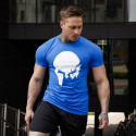 Ultrasoft póló Iron Aesthetics Skull, kék