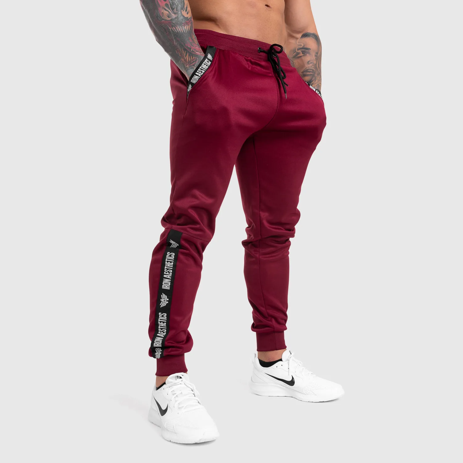 Jogger melegítő Iron Aesthetics Partial, bordó-1