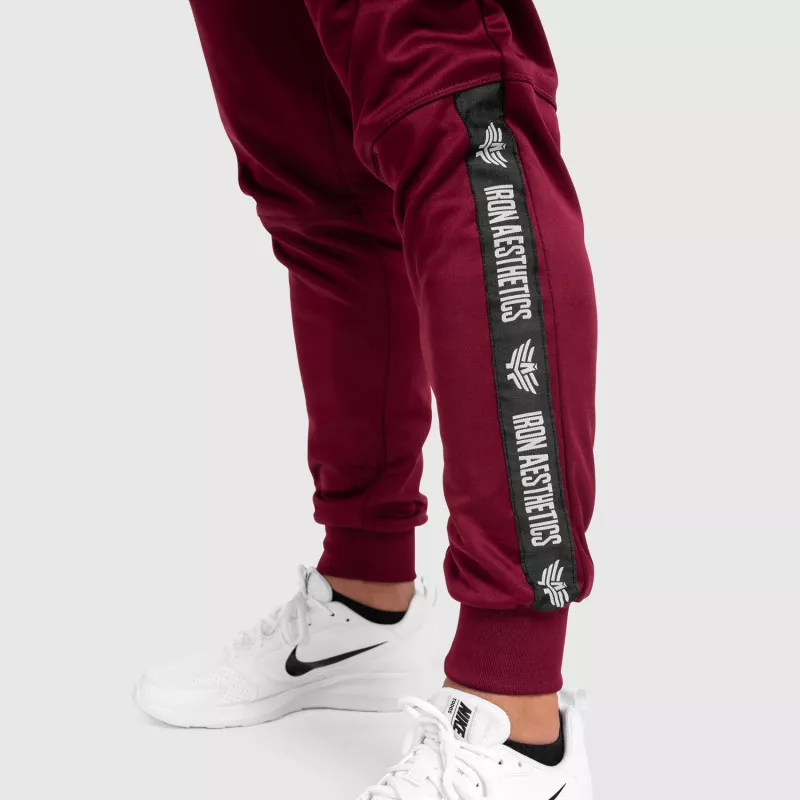 Jogger melegítő Iron Aesthetics Partial, bordó-8