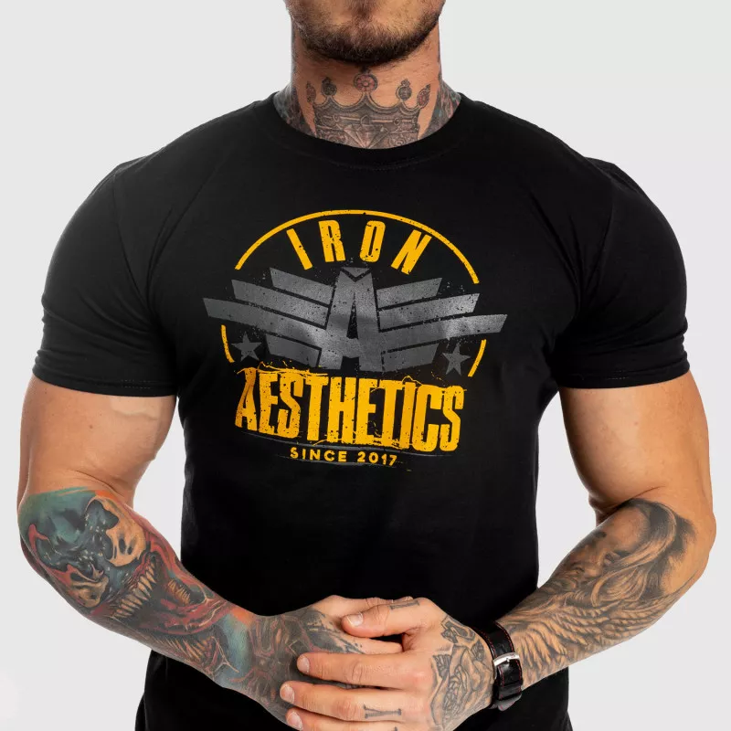 Férfi fitness póló Iron Aesthetics Force, fekete-6