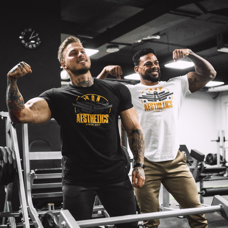 Férfi fitness póló Iron Aesthetics Force, fekete · záber 9