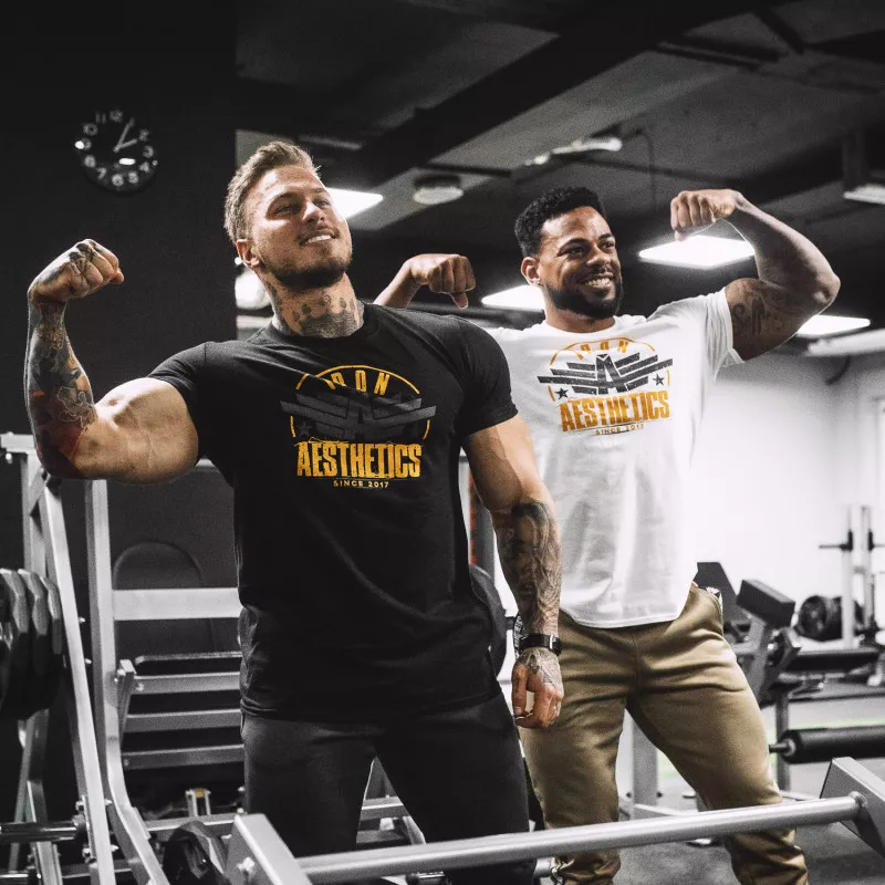 Férfi fitness póló Iron Aesthetics Force, fekete-9