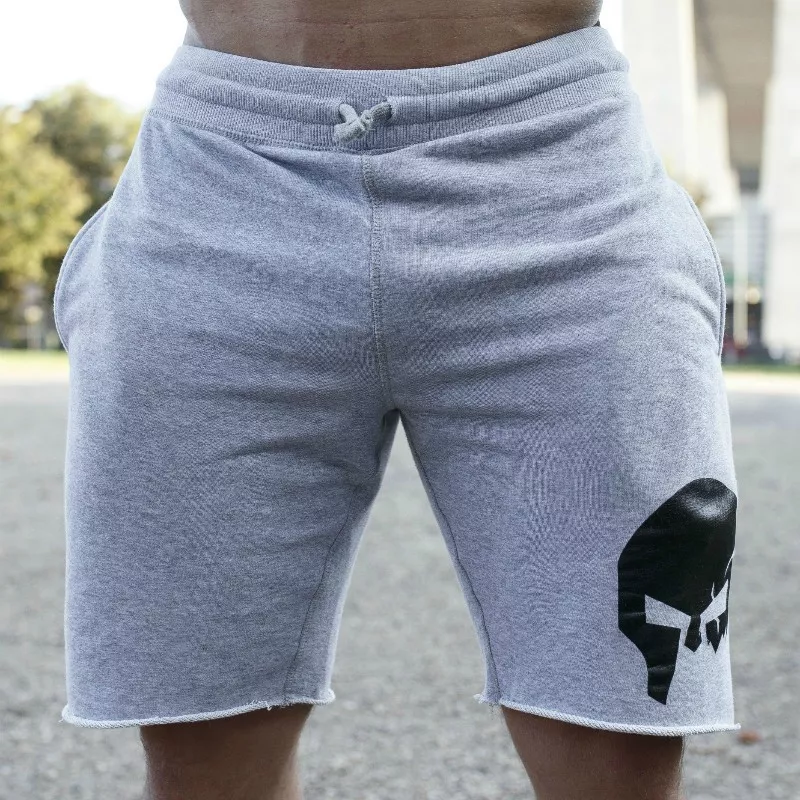 Férfi rövidnadrág Iron Aesthetics Skull, grey-2