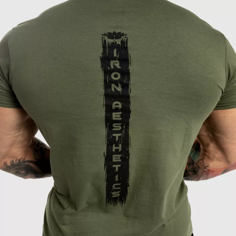 Férfi fitness póló Iron Aesthetics Force, zöld-5